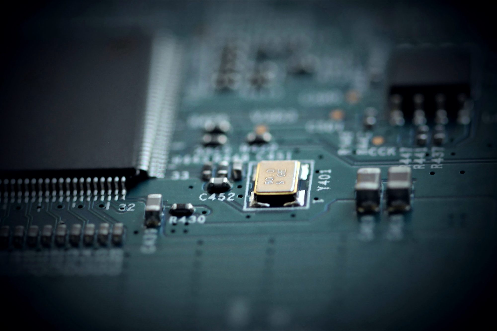 A prototype circuit board
